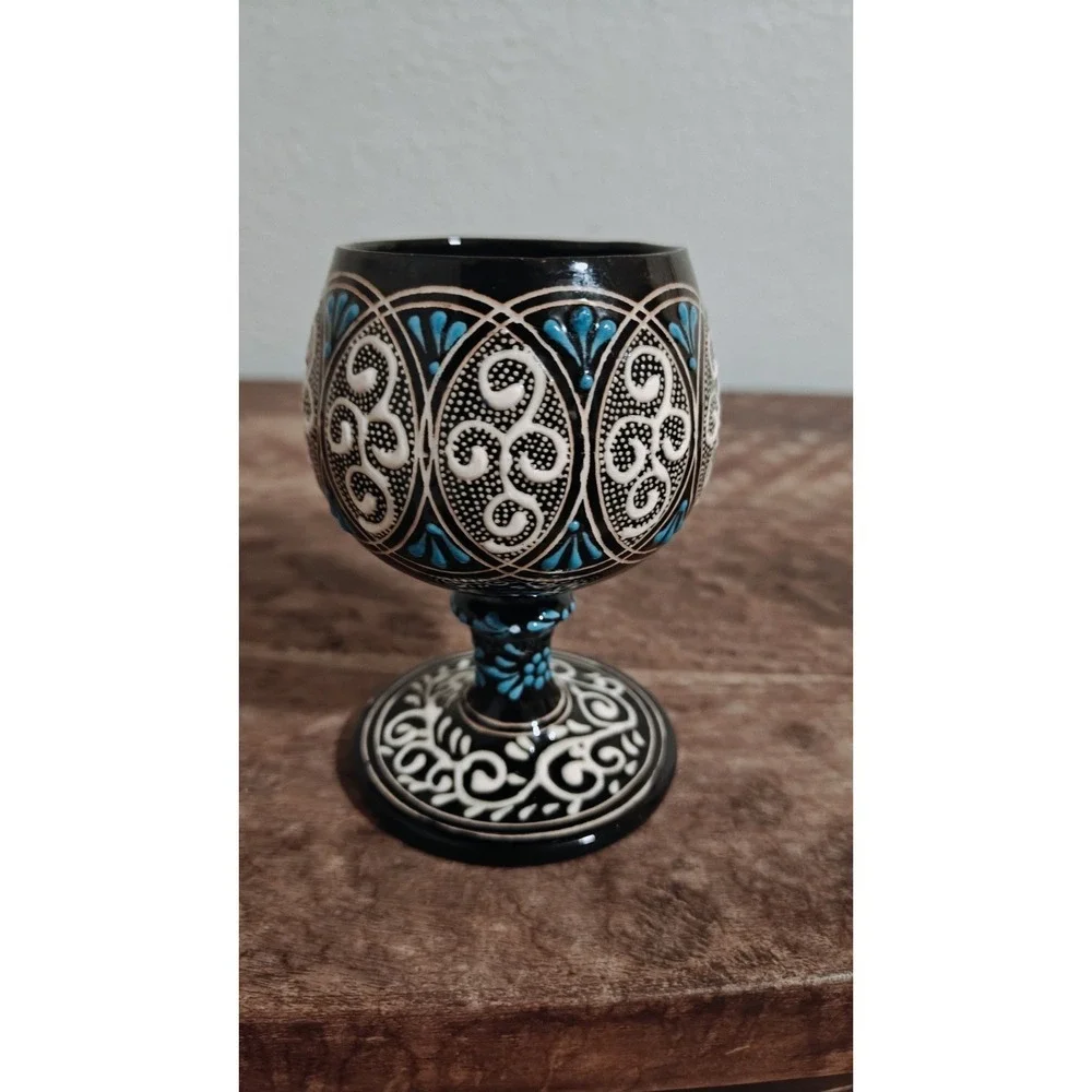 Vintage‎ Turkish Hitti Style Goblet Signed